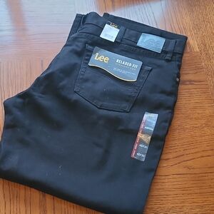 Lee Men's Black Relaxed Fit Jeans